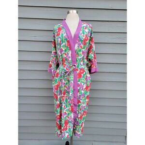 Miss Dior Robe Multicolor Floral Fruit Print Vintage Size S